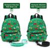 imageAccmor Toddler Backpack Leash Mini Child Backpack with Anti Lost Wrist Link Cute Kids Backpack Walking Harness for Outdoor Travel Adorable Excavator Backpack Tether for Baby Boys Girls Ages 13Green  Green Link