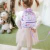 imageAccmor Toddler Backpack Leash Mini Child Backpack with Anti Lost Wrist Link Cute Kids Backpack Walking Harness for Outdoor Travel Adorable Excavator Backpack Tether for Baby Boys Girls Ages 13Light Purple  Purple Link