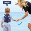 imageAccmor Toddler Backpack Leash Mini Child Backpack with Anti Lost Wrist Link Cute Kids Backpack Walking Harness for Outdoor Travel Adorable Excavator Backpack Tether for Baby Boys Girls Ages 13Navy BlueDinosaur  Blue Link