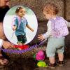 imageAccmor Toddler Backpack Leash with Anti Lost Wrist Link Cute Mini Child Walking Harnesses Keep Kids Close Back Pack Rope Tether Rein for Baby Boys BlueExcavatorPurpleUnicorn  Purple Link