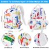 imageAccmor Toddler Backpack Leash with Anti Lost Wrist Link Cute Mini Child Walking Harnesses Keep Kids Close Back Pack Rope Tether Rein for Baby Boys BlueExcavatorWhiteDino  Blue Link