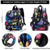 imageAccmor Toddler Backpack Leash with Anti Lost Wrist Link Cute Mini Child Walking Harnesses Keep Kids Close Back Pack Rope Tether Rein for Baby Boys BlueExcavatorBlackDino  Black Link