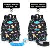imageAccmor Toddler Backpack Leash with Anti Lost Wrist Link Cute Mini Child Walking Harnesses Keep Kids Close Back Pack Rope Tether Rein for Baby Boys BlueExcavatorBlackVolcanic Dino  Blue Link