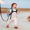 imageAccmor Toddler Backpack Leash with Anti Lost Wrist Link Cute Mini Child Walking Harnesses Keep Kids Close Back Pack Rope Tether Rein for Baby Boys BlueExcavatorTurquoiseDino  Green Link