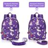 imageAccmor Toddler Backpack Leash with Anti Lost Wrist Link Cute Mini Child Walking Harnesses Keep Kids Close Back Pack Rope Tether Rein for Baby Boys BlueExcavatorDark PurpleUnicorn  Purple Link
