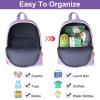 imageAccmor Toddler Backpack Leash with Anti Lost Wrist Link Cute Mini Child Walking Harnesses Keep Kids Close Back Pack Rope Tether Rein for Baby Boys BlueExcavatorPurpleUnicorn  Purple Link
