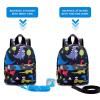 imageAccmor Toddler Backpack Leash with Anti Lost Wrist Link Cute Mini Child Walking Harnesses Keep Kids Close Back Pack Rope Tether Rein for Baby Boys BlueExcavatorBlackDino  Blue Link