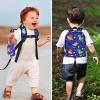 imageAccmor Toddler Backpack Leash with Anti Lost Wrist Link Cute Mini Child Walking Harnesses Keep Kids Close Back Pack Rope Tether Rein for Baby Boys BlueExcavatorBlueLeaf Dino  Blue Link