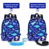 imageAccmor Toddler Backpack Leash with Anti Lost Wrist Link Cute Mini Child Walking Harnesses Keep Kids Close Back Pack Rope Tether Rein for Baby Boys BlueExcavatorBlueVolcanic Dino  Blue Link
