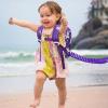 imageAccmor Toddler Backpack Leash with Anti Lost Wrist Link Cute Mini Child Walking Harnesses Keep Kids Close Back Pack Rope Tether Rein for Baby Boys BlueExcavatorDark PurpleUnicorn  Purple Link