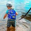 imageAccmor Toddler Backpack Leash with Anti Lost Wrist Link Cute Mini Child Walking Harnesses Keep Kids Close Back Pack Rope Tether Rein for Baby Boys BlueExcavatorBlueDino  Blue Link