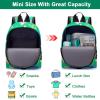 imageAccmor Toddler Backpack Leash with Anti Lost Wrist Link Cute Mini Child Walking Harnesses Keep Kids Close Back Pack Rope Tether Rein for Baby Boys BlueExcavatorGreenDino  Green Link