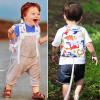 imageAccmor Toddler Backpack Leash with Anti Lost Wrist Link Cute Mini Child Walking Harnesses Keep Kids Close Back Pack Rope Tether Rein for Baby Boys BlueExcavatorWhiteDino  Blue Link