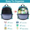 imageAccmor Toddler Backpack Leash with Anti Lost Wrist Link Cute Mini Child Walking Harnesses Keep Kids Close Back Pack Rope Tether Rein for Baby Boys BlueExcavatorTurquoiseDino  Green Link