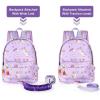 imageAccmor Toddler Backpack Leash with Anti Lost Wrist Link Cute Mini Child Walking Harnesses Keep Kids Close Back Pack Rope Tether Rein for Baby Boys BlueExcavatorPurpleUnicorn  Purple Link