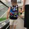imageAccmor Toddler Backpack Leash with Anti Lost Wrist Link Cute Mini Child Walking Harnesses Keep Kids Close Back Pack Rope Tether Rein for Baby Boys BlueExcavatorBlackDino  Black Link