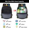 imageAccmor Toddler Backpack Leash with Anti Lost Wrist Link Cute Mini Child Walking Harnesses Keep Kids Close Back Pack Rope Tether Rein for Baby Boys BlueExcavatorBlackLeaf Dino  Blue Link