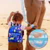 imageAccmor Toddler Backpack Leash with Anti Lost Wrist Link Cute Mini Child Walking Harnesses Keep Kids Close Back Pack Rope Tether Rein for Baby Boys BlueExcavatorBlueDino  Blue Link