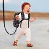 imageAccmor Toddler Backpack Leash with Child Anti Lost Wrist Link Mini Kids Back Pack Walking Harnesses Leashes for Travel Small Excavator Backpack Tether for Baby Boys Ages 13Black