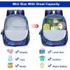 imageAccmor Toddler Backpack Leash with Child Anti Lost Wrist Link Mini Kids Back Pack Walking Harnesses Leashes for Travel Small Excavator Backpack Tether for Baby Boys Ages 13Blue