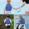 imageAccmor Toddler Backpack Leash with Child Anti Lost Wrist Link Mini Kids Back Pack Walking Harnesses Leashes for Travel Small Excavator Backpack Tether for Baby Boys Ages 13Blue
