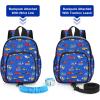 imageAccmor Toddler Backpack Leash with Child Anti Lost Wrist Link Mini Kids Back Pack Walking Harnesses Leashes for Travel Small Excavator Backpack Tether for Baby Boys Ages 13Blue