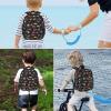 imageAccmor Toddler Backpack Leash with Child Anti Lost Wrist Link Mini Kids Back Pack Walking Harnesses Leashes for Travel Small Excavator Backpack Tether for Baby Boys Ages 13Black