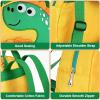 imageAccmor Toddler Harness Backpack Leash Cute Dinosaur Backpacks with Anti Lost Wrist Link Cute Mini Child Backpack Wristband Tether Strap and Protection Leashes for Boys Girls Aged 13 YearsYellowGreen Dinosaur
