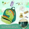 imageAccmor Toddler Harness Backpack Leash Cute Dinosaur Backpacks with Anti Lost Wrist Link Cute Mini Child Backpack Wristband Tether Strap and Protection Leashes for Boys Girls Aged 13 YearsAquamarineLightgreen Dinosaur