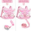 imageAccmor Toddler Harness Leash  Anti Lost Wrist Link Kids Butterfly Harnesses With Children Leashes Cute Baby Leash Walking Assistant Wristband Strap Tether for Girls Outdoor PurplePink