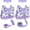 imageAccmor Toddler Harness Leash  Anti Lost Wrist Link Kids Butterfly Harnesses With Children Leashes Cute Baby Leash Walking Assistant Wristband Strap Tether for Girls Outdoor PurplePurpleFlower