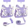 imageAccmor Toddler Harness Leash  Anti Lost Wrist Link Kids Butterfly Harnesses With Children Leashes Cute Baby Leash Walking Assistant Wristband Strap Tether for Girls Outdoor PurplePurpleLove