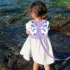 imageAccmor Toddler Harness Leash  Anti Lost Wrist Link Kids Butterfly Harnesses With Children Leashes Cute Baby Leash Walking Assistant Wristband Strap Tether for Girls Outdoor PurplePurpleFlower