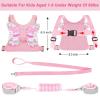 imageAccmor Toddler Harness Leash  Anti Lost Wrist Link Kids Butterfly Harnesses With Children Leashes Cute Baby Leash Walking Assistant Wristband Strap Tether for Girls Outdoor PurplePink