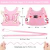 imageAccmor Toddler Harness Leash  Anti Lost Wrist Link Kids Butterfly Harnesses With Children Leashes Cute Baby Leash Walking Assistant Wristband Strap Tether for Girls Outdoor PurplePinkLove