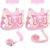 imageAccmor Toddler Harness Leash  Anti Lost Wrist Link Kids Butterfly Harnesses With Children Leashes Cute Baby Leash Walking Assistant Wristband Strap Tether for Girls Outdoor PurplePinkLove