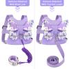 imageAccmor Toddler Harness Leash  Anti Lost Wrist Link Kids Butterfly Harnesses With Children Leashes Cute Baby Leash Walking Assistant Wristband Strap Tether for Girls Outdoor PurplePurple