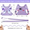 imageAccmor Toddler Harness Leash  Anti Lost Wrist Link Kids Butterfly Harnesses With Children Leashes Cute Baby Leash Walking Assistant Wristband Strap Tether for Girls Outdoor PurplePurpleButterfly