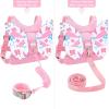 imageAccmor Toddler Harness Leash  Anti Lost Wrist Link Kids Butterfly Harnesses With Children Leashes Cute Baby Leash Walking Assistant Wristband Strap Tether for Girls Outdoor PurplePinkButterfly