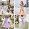 imageAccmor Toddler Harness Leash  Anti Lost Wrist Link Kids Butterfly Harnesses With Children Leashes Cute Baby Leash Walking Assistant Wristband Strap Tether for Girls Outdoor PurplePurpleFlower