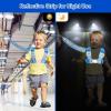 imageAccmor Toddler Harness Leash Reflective Kid Harness with Anti Lost Wrist Link Child Walking Harness Kids Leash Wristband Belt with Lock for Baby Boys Girls to Outdoor TravelDark BlueReflect Light