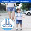 imageAccmor Toddler Harness Leash Reflective Kid Harness with Anti Lost Wrist Link Child Walking Harness Kids Leash Wristband Belt with Lock for Baby Boys Girls to Outdoor TravelDark BlueReflect Light
