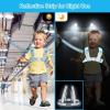 imageAccmor Toddler Harness Leash Reflective Kid Harness with Anti Lost Wrist Link Child Walking Harness Kids Leash Wristband Belt with Lock for Baby Boys Girls to Outdoor TravelBlueReflect Light