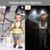 imageAccmor Toddler Harness Leash Reflective Kid Harness with Anti Lost Wrist Link Child Walking Harness Kids Leash Wristband Belt with Lock for Baby Boys Girls to Outdoor TravelBlackReflect light
