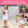 imageAccmor Toddler Harness Leash Reflective Kid Harness with Anti Lost Wrist Link Child Walking Harness Kids Leash Wristband Belt with Lock for Baby Boys Girls to Outdoor TravelRose RedReflect light