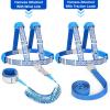 imageAccmor Toddler Harness Leash Reflective Kid Harness with Anti Lost Wrist Link Child Walking Harness Kids Leash Wristband Belt with Lock for Baby Boys Girls to Outdoor TravelDark BlueReflect Light