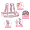 imageAccmor Toddler Harness Leash Reflective Kid Harness with Anti Lost Wrist Link Child Walking Harness Kids Leash Wristband Belt with Lock for Baby Boys Girls to Outdoor TravelPinkReflect Light