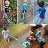 imageAccmor Toddler Harness Leash Reflective Kid Harness with Anti Lost Wrist Link Child Walking Harness Kids Leash Wristband Belt with Lock for Baby Boys Girls to Outdoor TravelGreenReflect light
