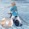 imageAccmor Toddler Harness Leash Reflective Kid Harness with Anti Lost Wrist Link Child Walking Harness Kids Leash Wristband Belt with Lock for Baby Boys Girls to Outdoor TravelBlackReflect light