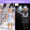 imageAccmor Toddler Harness Leash Reflective Kid Harness with Anti Lost Wrist Link Child Walking Harness Kids Leash Wristband Belt with Lock for Baby Boys Girls to Outdoor TravelPurpleReflect light